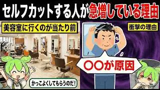 セルフカットする人が急増している理由【ずんだもん&ゆっくり解説】