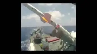 Harpoon missile  slow motion  . #shorts