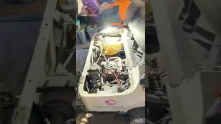 Electric VS Gas Flooded Golf Kart #numberonetrending #golf #golfcart