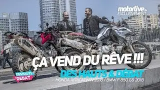 BMW F 850 GS vs Honda Africa Twin 2018 | DES HAUTS ET DEBAT