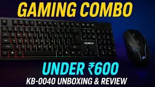 Frontech  Full-Size Gaming Keyboard & Mouse Combo Unboxing 🔥 | Best Gaming Combo Under ₹600!