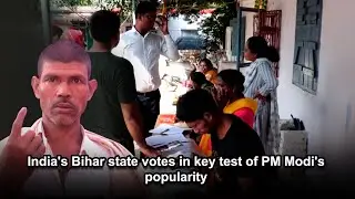 India's Bihar state votes in key test of PM Modi's popularity