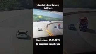Bus Accident Isb Lhr Motorway Salt Range #accidentnews #busaccident #saltrange #kalarkahar