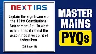 #17  Master Mains PYQs | MMPYQ GS Paper 2 Polity | UPSC Answer Writing