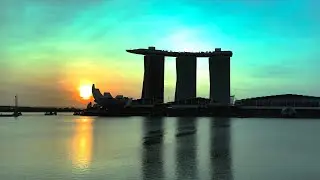 Singapore Sunrise - Marina Bay Sands - 4k HDR