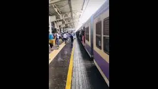 A Man Slips From Running Train at Mumbai