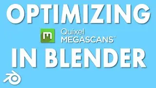 Optimizing Quixel MegaScans in Blender - MAXIMIZE VRAM USAGE