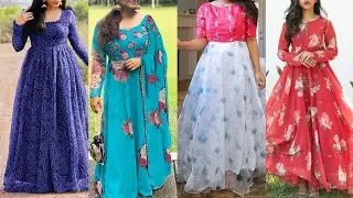 Beautiful Printed Gown Frocks Designs | Printed Long Gown Designs | Gown Designs 2022