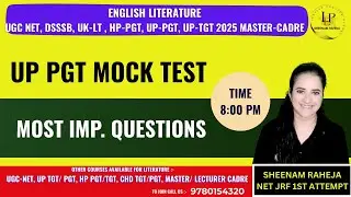 UP PGT MOCK TEST #uppgt #sscenglish  #mastercadre #ugcnetenglish #upscpreparation  #ssc#grammar
