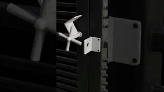 Auto locking door latch for doors 🔒😯#dicas #construction #concretando #eletricista #contrucao