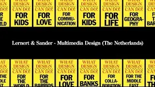 Lernert & Sander - What Design Can Do 2016