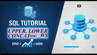 String Function in SQL | Explain about UPPER, LOWER, CONCAT, CONCAT_WS | SQL Tutorial | In 3 minutes