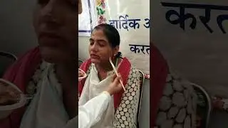 hyper pigmentation ka aarogya mela 2026 me face pack लगवाती meri pt