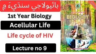 11th Biology in Sindhi||Life cycle of HIV||Acellular Life||chapter 5||Class 11 Biology Sindh Board