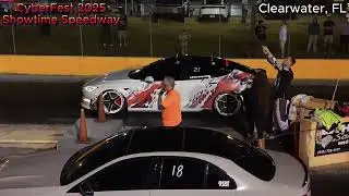 CyberFest 2025 - Drag Racing - #tesla #cybertruck #cyberfest #dragrace #drift# #drone #dji #fpv