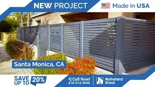 Fencing, Pedestrian Gate & Customized Mail Boxes installed in Santa Monica, CA area.
