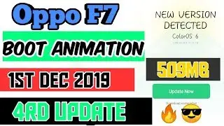 4rd update Coloros 6.0.1 + Android 9.0 for oppo f7 | 509MB update
