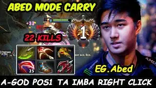 Abed Templar Assassin MODE Carry Pos1 INSANE Right Click Broken Damage Dota 2 7.31b pro Gameplay