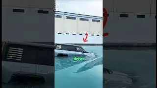 High-Tech Power: A Vehicle That Floats on Water 🚙 #viral #shorts #technology #LYNXIFY