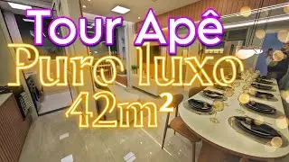 TOUR APARTAMENTO 42M² - Tour apê modelo decorado um dos mais lindos que já vi 😱😍 apê maravilhoso