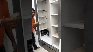 hidden locker in wardrobe// hidden locker!