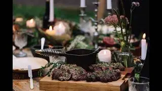 Flame Grilled T-Bone & Ribeye Steaks with Chimichurri