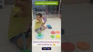 Learning Colors and Sizes with a Stacking Ring Toy | Montessori Toy|  @toypopsbaroda #funlearning