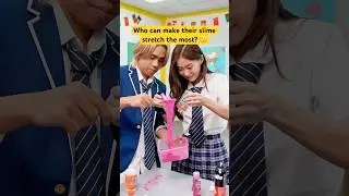 Who can make their slime stretch the most? 🤔