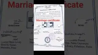 How to make Marriage certificate in Patna Bihar/court marriage in Patna for more information cont..