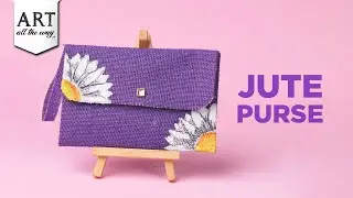 DIY Jute Purse | Jute Craft Ideas | Jute Wallet | Design Your Own Purse | @VENTUNOART