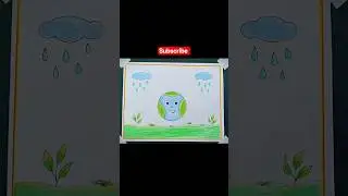 save earth save water drawing video #shorts #viral #art