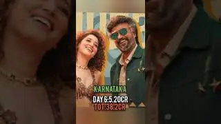 Day 6 Jailer movie Box office collection 🔥💥#southcinema #jailar #rajinikanth