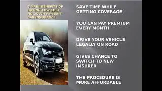 No money down car insurance