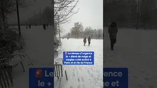 Paris et Ile de France : le niveau d&rsquo;urgence de neige le plus &eacute;lev&eacute; a &eacute;t&eacute; activ&eacute;