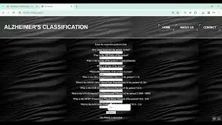 Alzhimer Data based Application Flask in Python Projects
