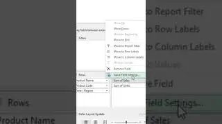 Pivot Table Tips : Finding Average, Min, Max etc from Pivot Tables