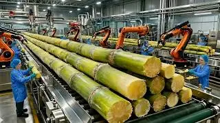 Inside the Cane Sugar Factory – How Sugar Is Made Step-by-Step (Full Process)