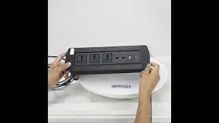 Manual Rotary Socket Power Customized Modules Easy To Install On Desktop And Furniture