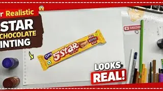 Hyper Realistic 5 Star Chocolate Drawing 🍫 | Satisfying Art