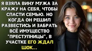 Я призналась в краже вместо мужа.На следующий день он подал на развод,чтобы отнять всё моё имущество