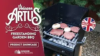 Volcann&trade; Artus Freestanding Charcoal BBQ &ndash; Adjustable Grill - Product Showcase