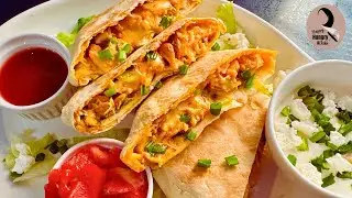 Хрустящие роллы с курицей Баффало