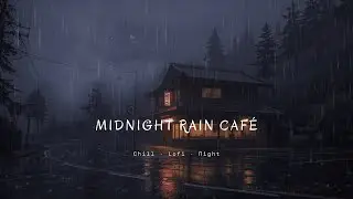 🌧️ Midnight Rain in Neon Café #4 — Neon Night Lofi Chill for Relax & Study