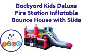 Backyard Kids Deluxe Fire Station Bounce House | Pogo Bounce House