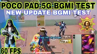 “BGMI 4.2 Update Sensitivity Test on POCO Pad 5G | BEST Settings for AIM✅”