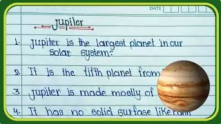 10 lines on Jupiter in English |Few linesabout Planet Jupiter |Jupiter par 10 lineEnglish mein