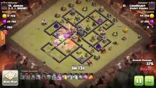 Clash of Clans TH9 GoWiBo 3 STAR ATTACK