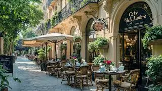Fresh Morning Spring Jazz ☕🎶 Street Coffee Jazz for Peaceful City Walks & Soft Focus