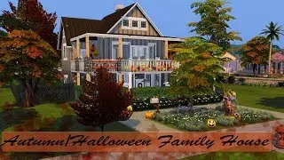 Sims 4 - Autumn/Halloween Family House || Speed Build || no CC