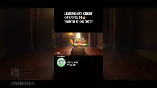 Legendary Legendary Chest opening in Clash of Clans 🔥Was it worth it or not? 👀⚔️ Clan Recruitment